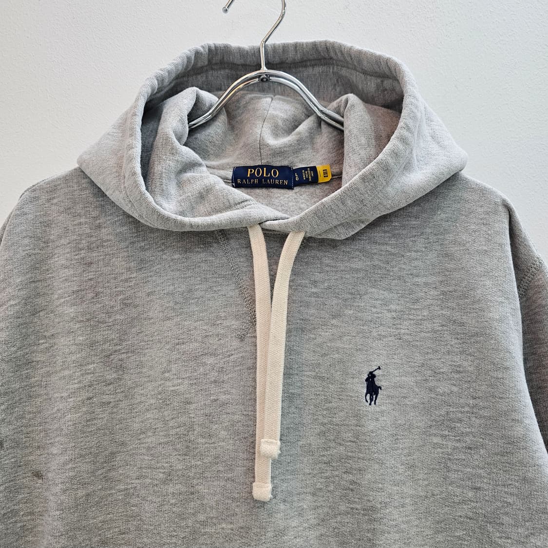 폴로 랄프로렌 그레이 기모 후드티 상품이미지2