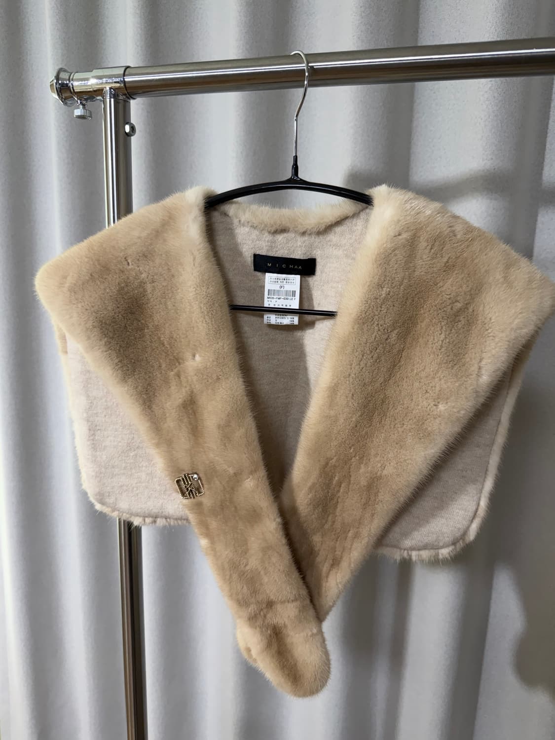 MICHAA 미샤 리얼 퍼 밍크 머플러 - 미착용 새상품 상품이미지1