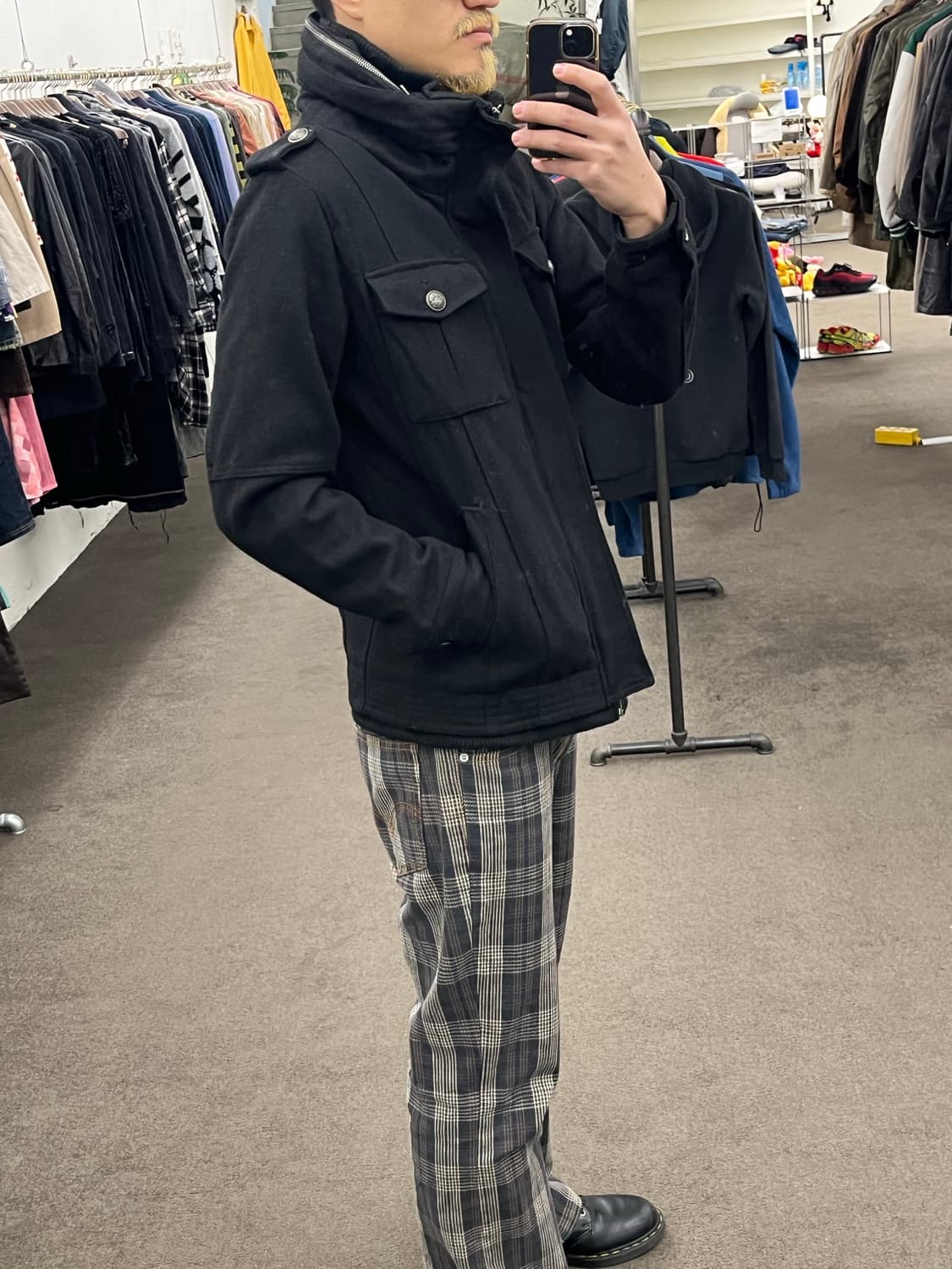 밀리터리 자켓 블랙 상품이미지5