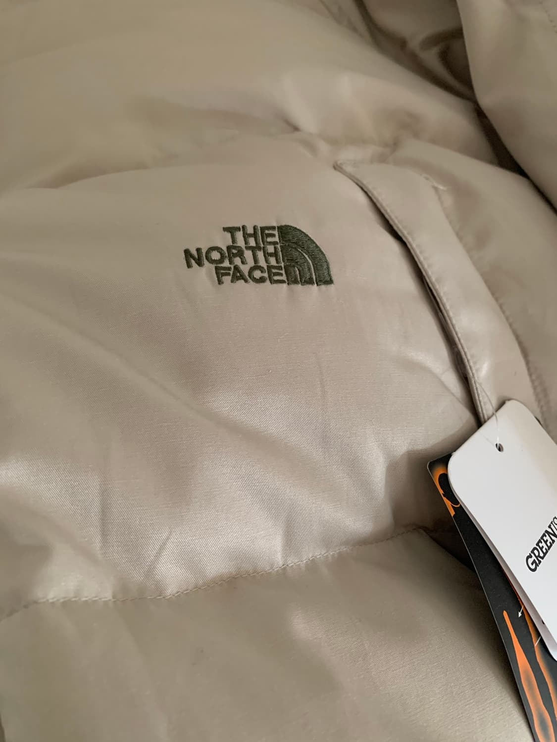 노스페이스 퍼플 로고 패딩 xl 상품이미지2