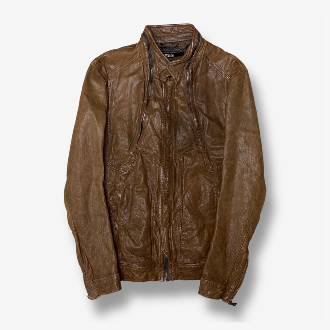 [M] SYSTEM Lambskin Leather Jacket 상품이미지1