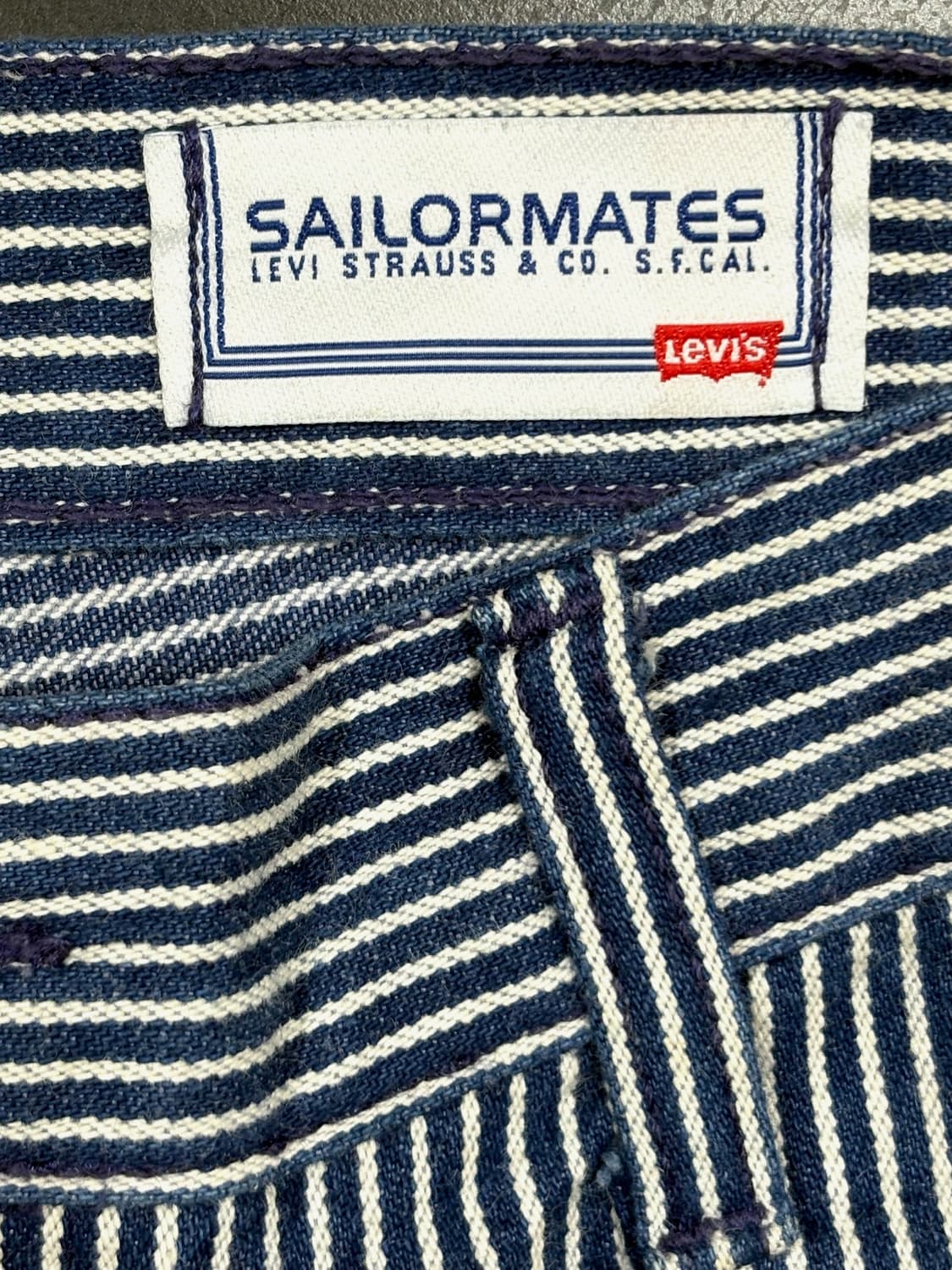 Levi's 리바이스 스트라이프 빈티지 부츠컷 팬츠 상품이미지4