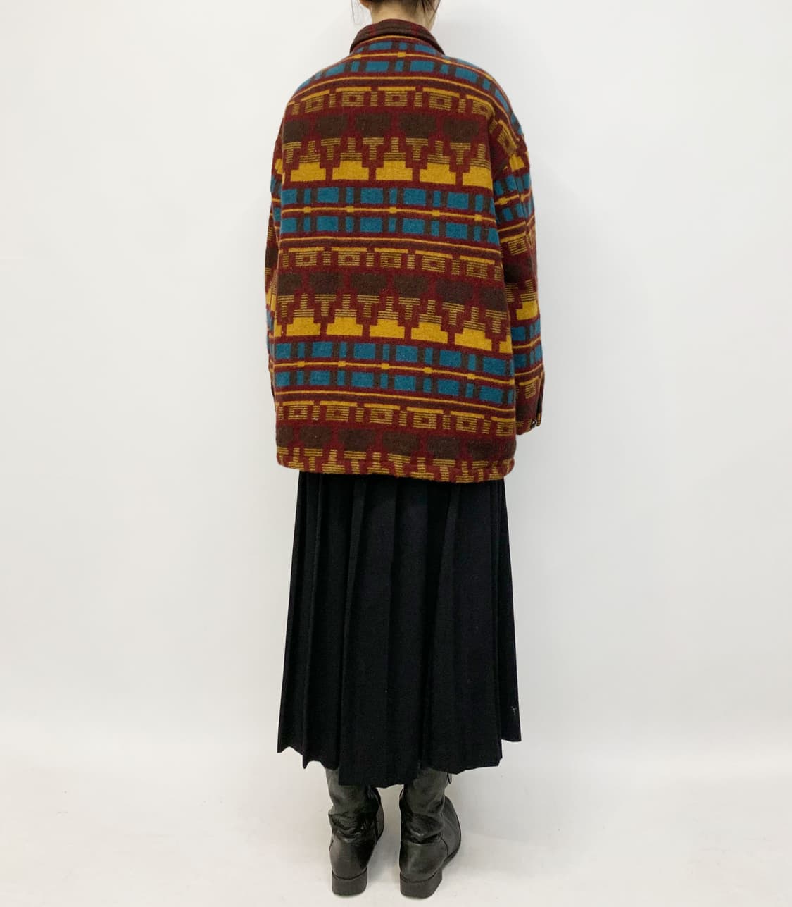 90's 켄터키 카디널 네이티브 패턴 울 자켓 상품이미지3
