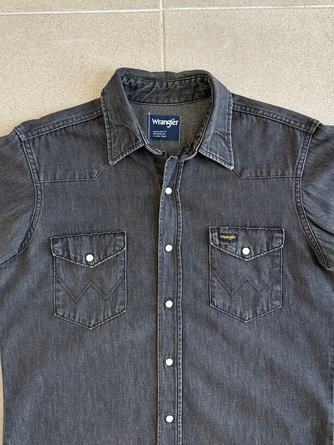 빈티지 랭글러 데님 셔츠 상품이미지3