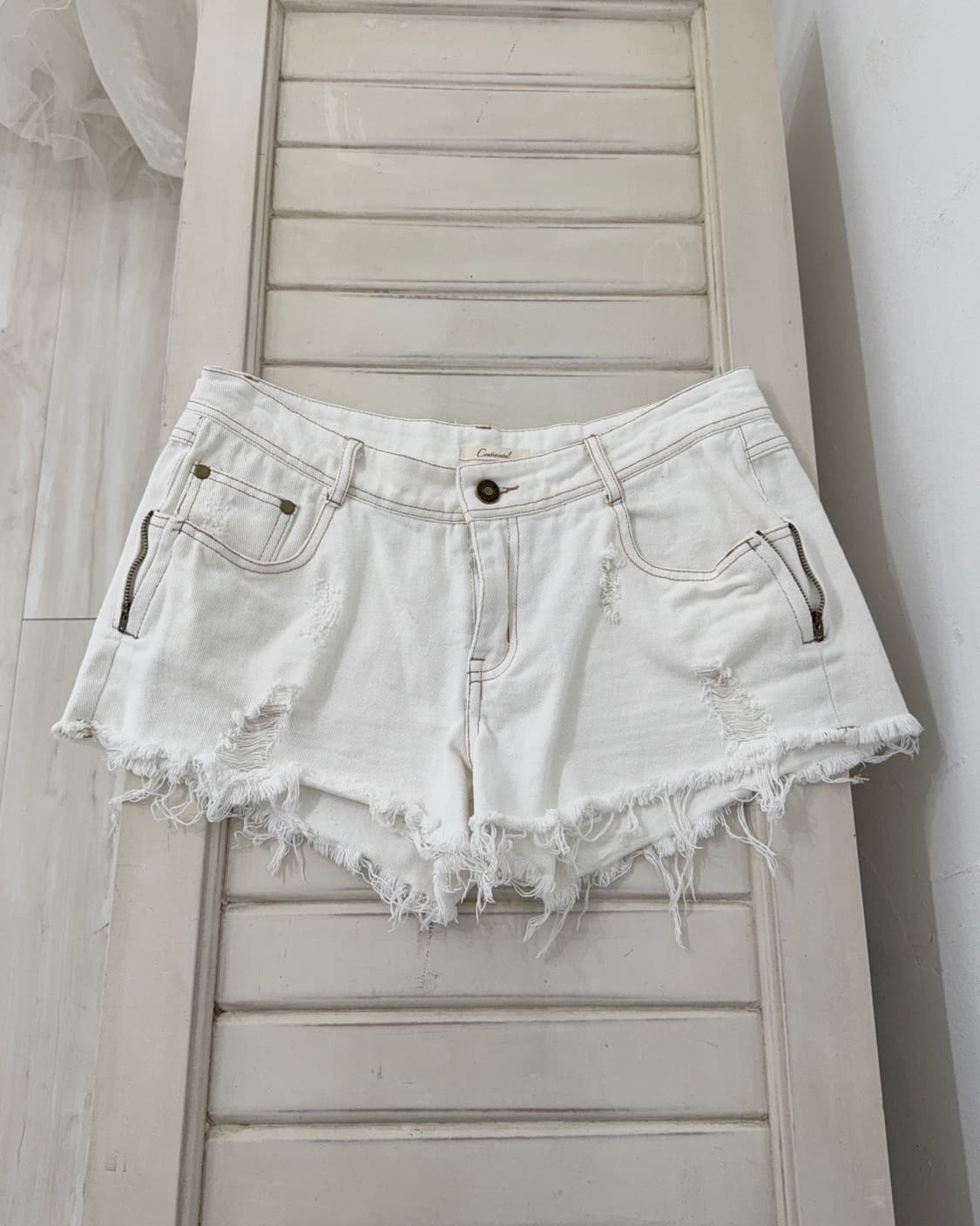 y2k fairy White denim short pants  상품이미지1