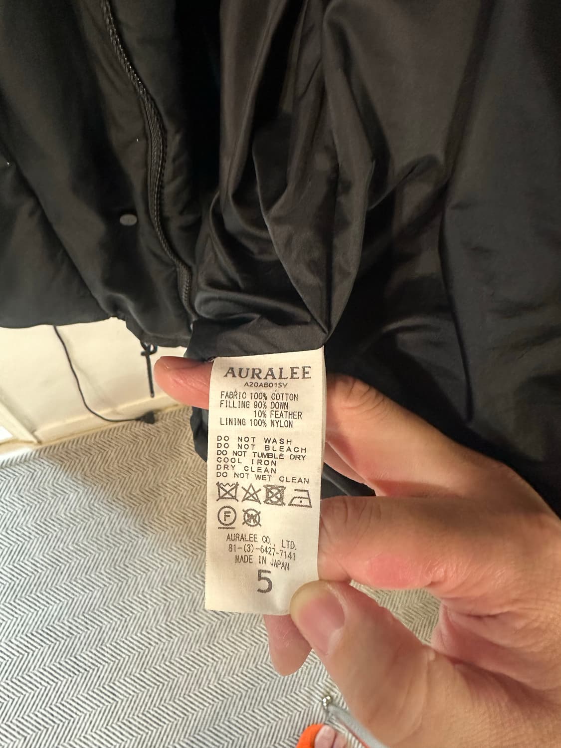 오라리 20AW 수빈 패딩 블랙 5사이즈 상품이미지4