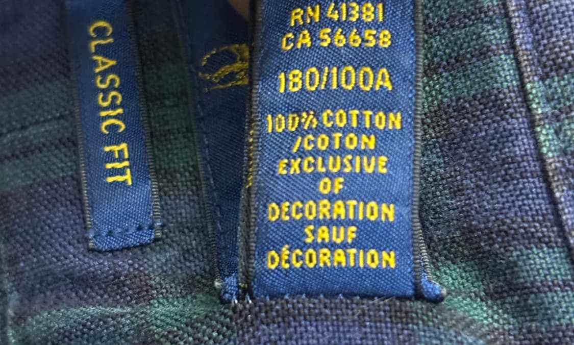 랄프로렌 체크 셔츠 L 클래식핏 상품이미지4