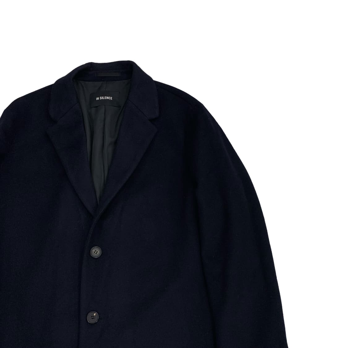 인사일런스 네이비 캐시미어 코트 상품이미지2