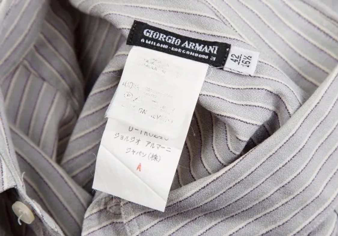 조르지오 아르마니 실크 스트라이프 셔츠 상품이미지10