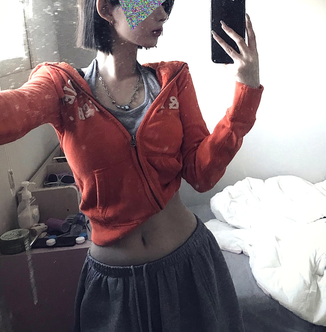 아베크롬비 오렌지 후드집업 상품이미지1