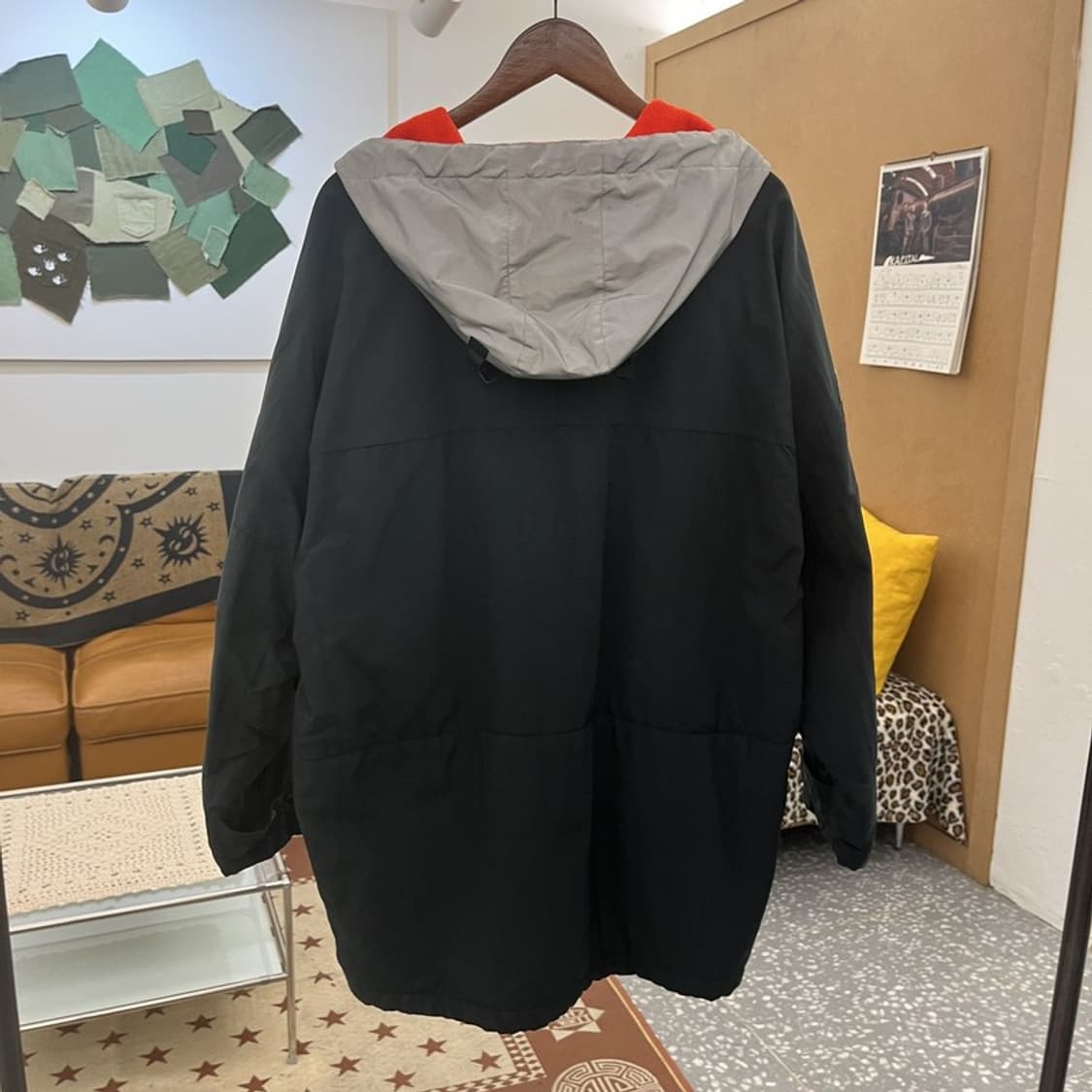 노티카 올드스쿨 레트로 캐주얼 오버핏 기모 바람막이 L C10344 상품이미지4