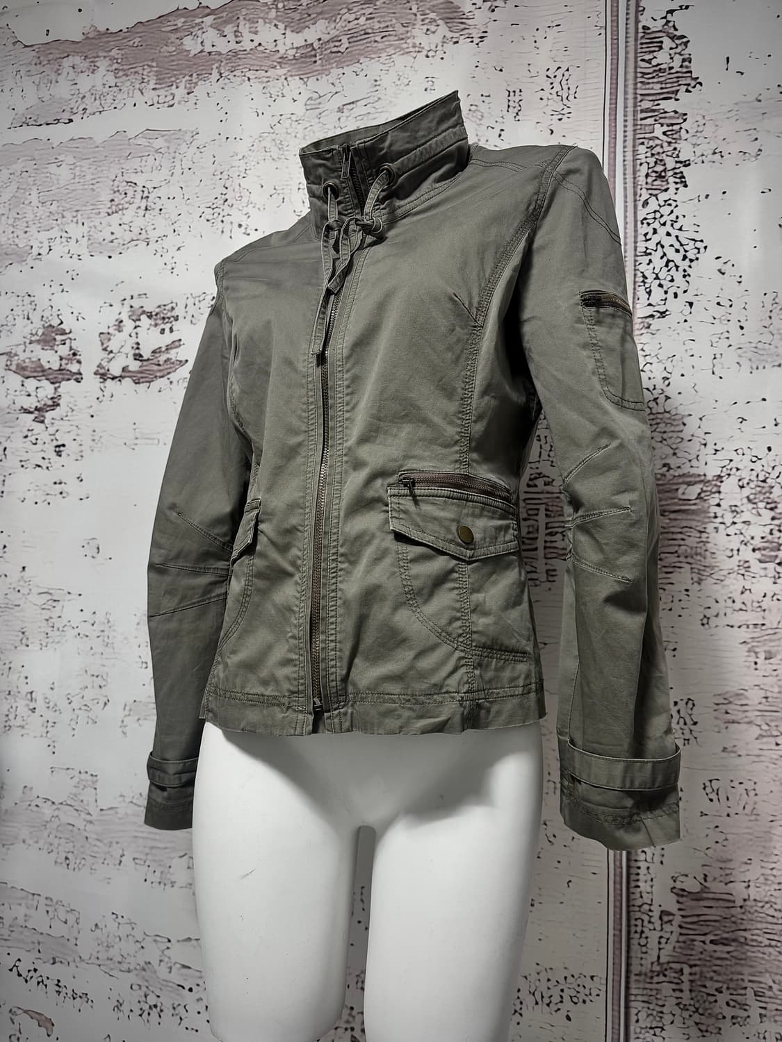 Khaki Cotton Field Jacket 상품이미지2