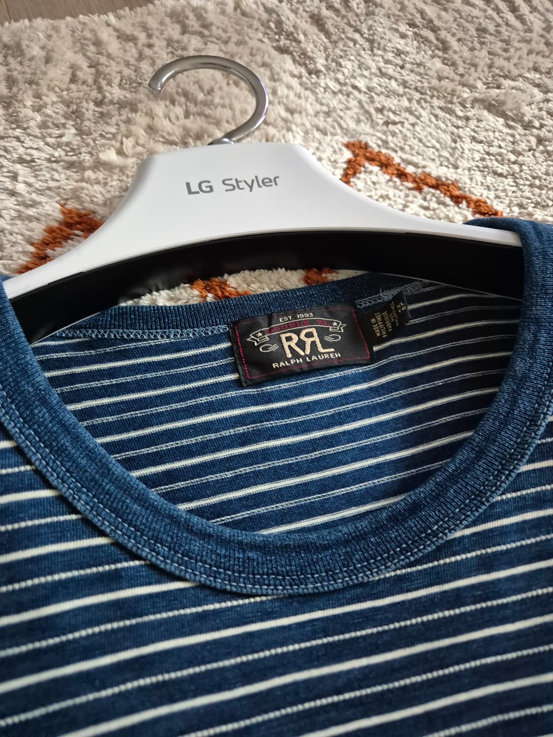 RRL 스트라이프 류준열 반팔 xl 상품이미지2