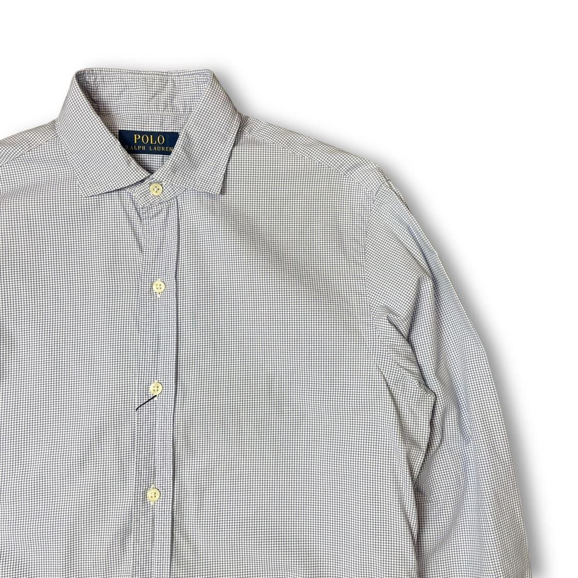 폴로 랄프로렌 블루 깅엄체크 긴팔 셔츠 상품이미지3