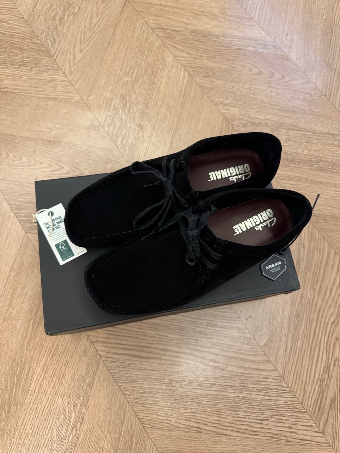 [UK9] 클락스 왈라비 블랙 스웨이드 미중고 상품이미지4