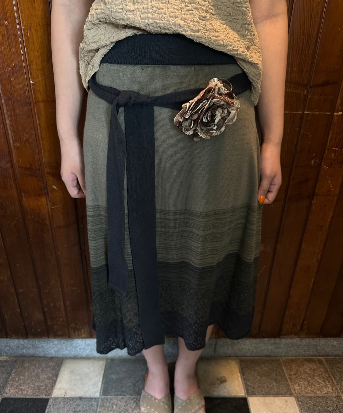 plus alpha knit skirt 상품이미지2