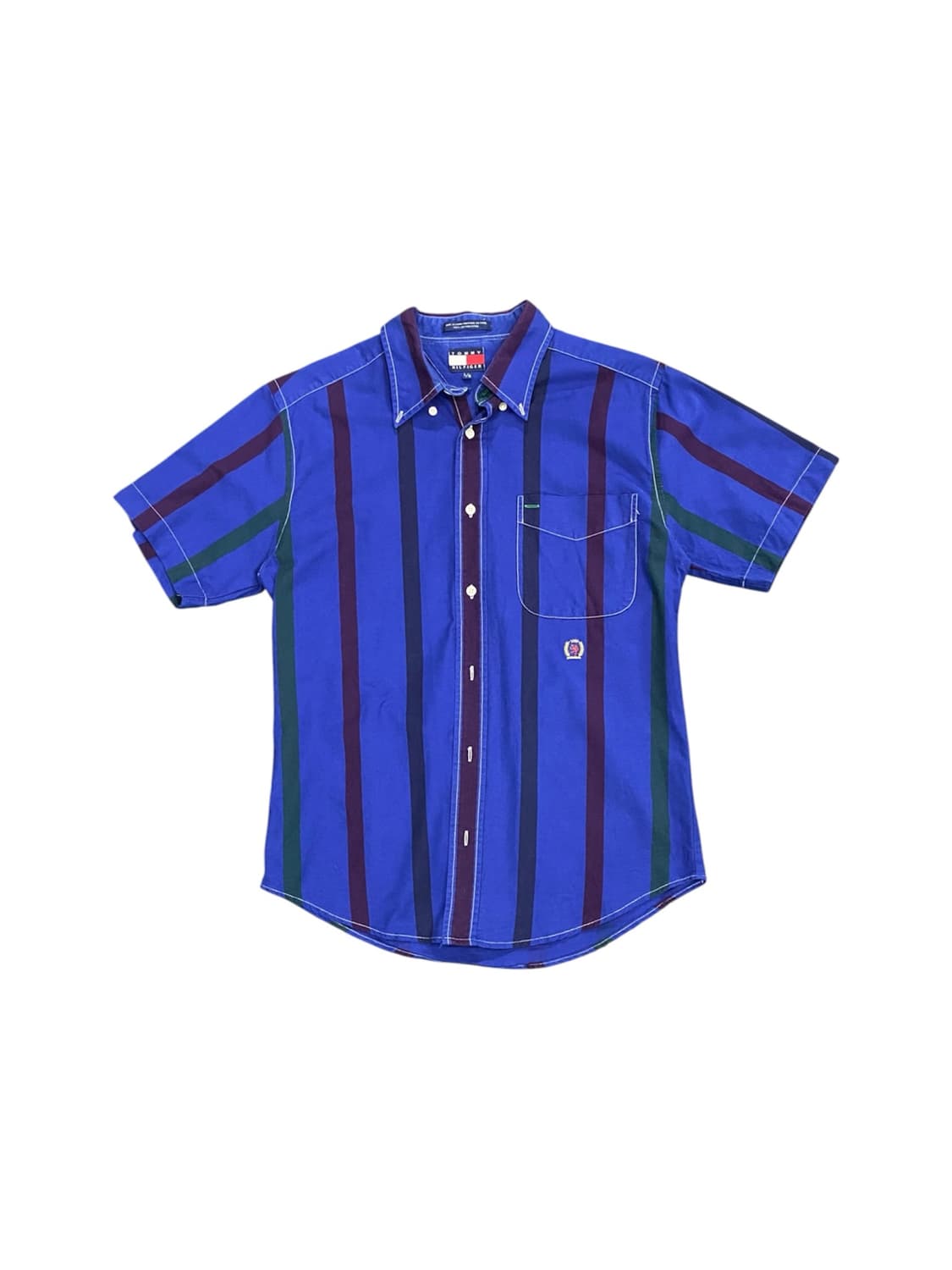 Tommy hilfiger 멀리컬러 스트라이프 프레피 하프 셔츠 상품이미지1