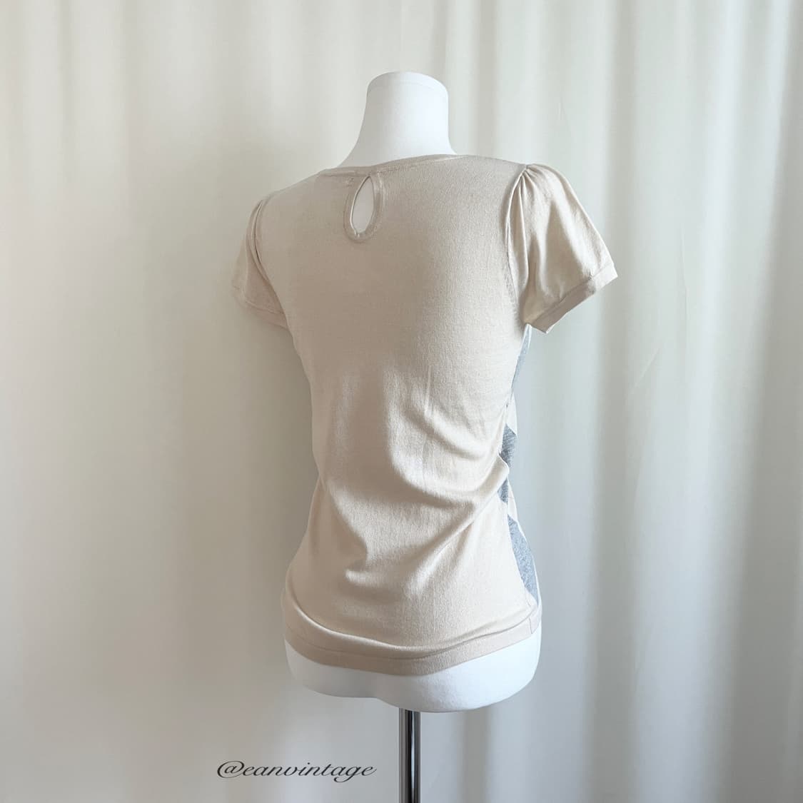 argyle pattern girlish top  상품이미지4