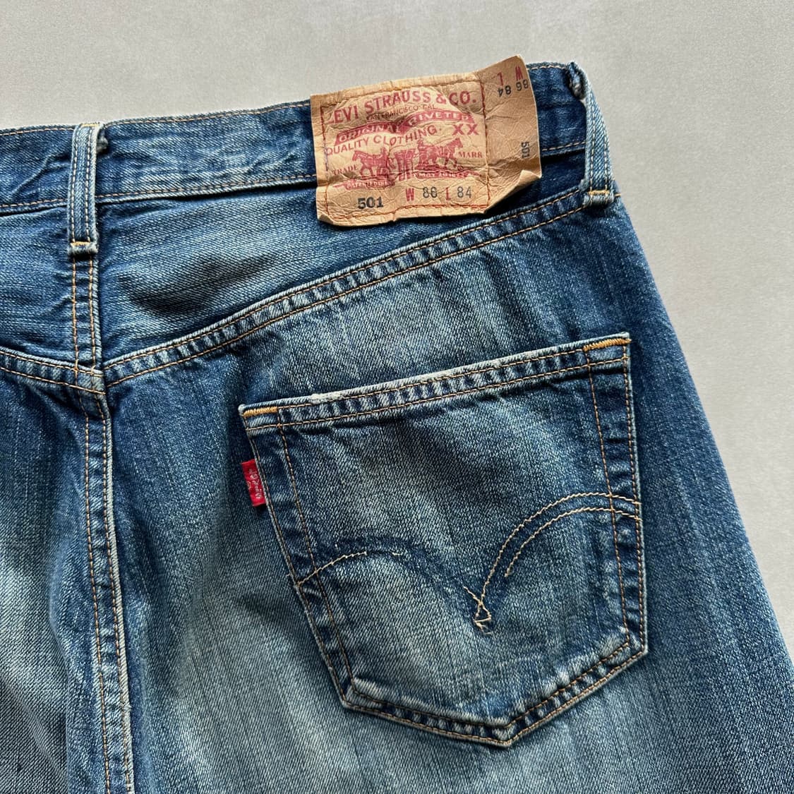 [33인치]리바이스 Levi's 빈티지워싱 501 데님 팬츠 상품이미지6