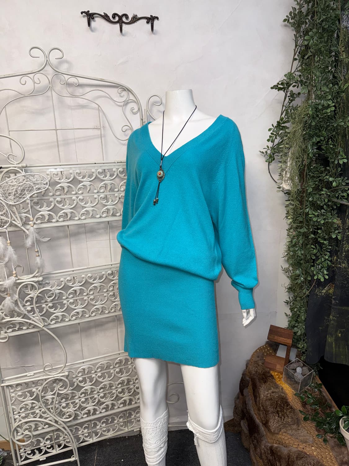 Michael Kors blue Italian yarn knit ops 상품이미지1