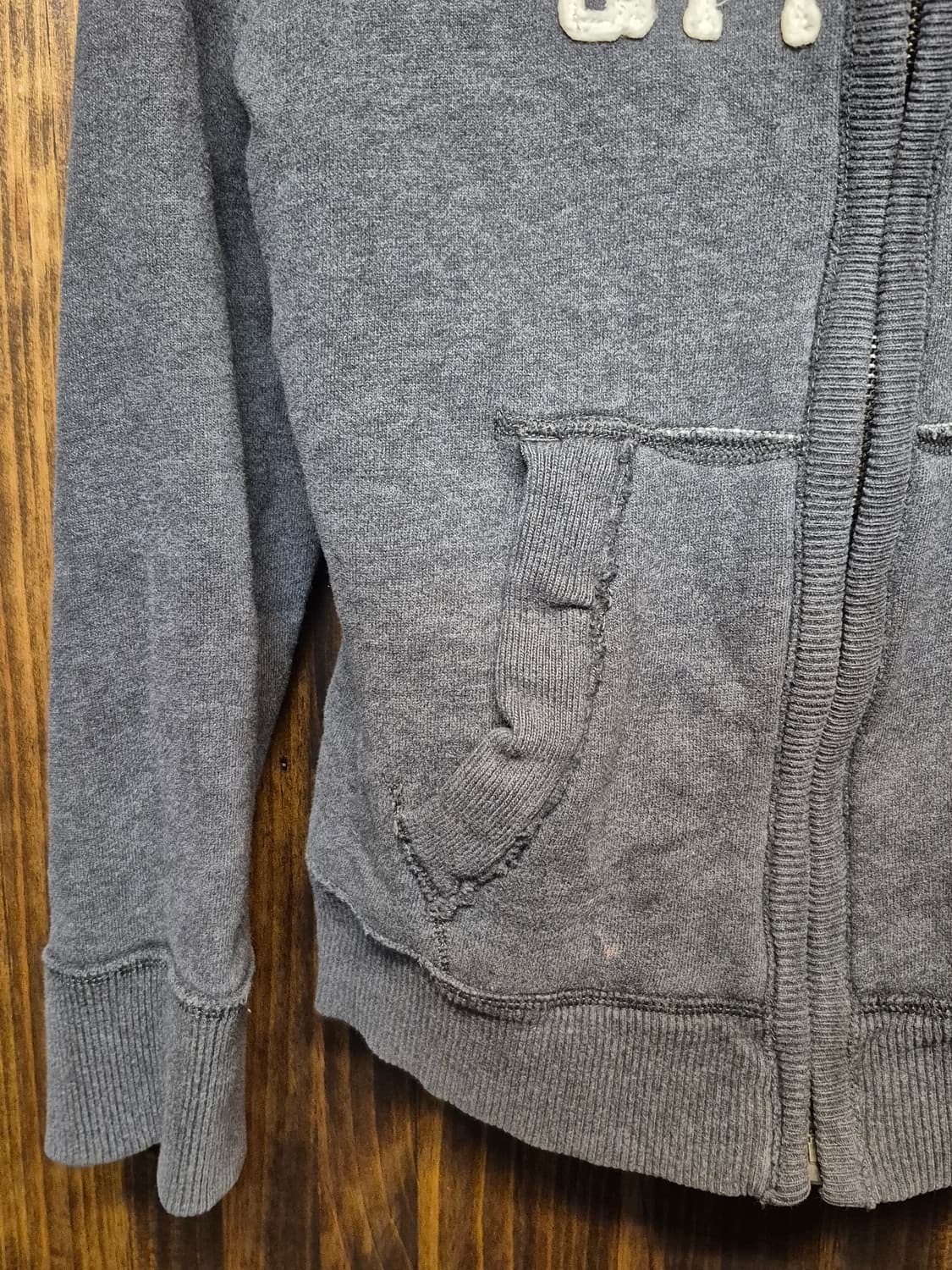 ABERCROMBIE GRAY HOODIE ZIPUP  상품이미지5