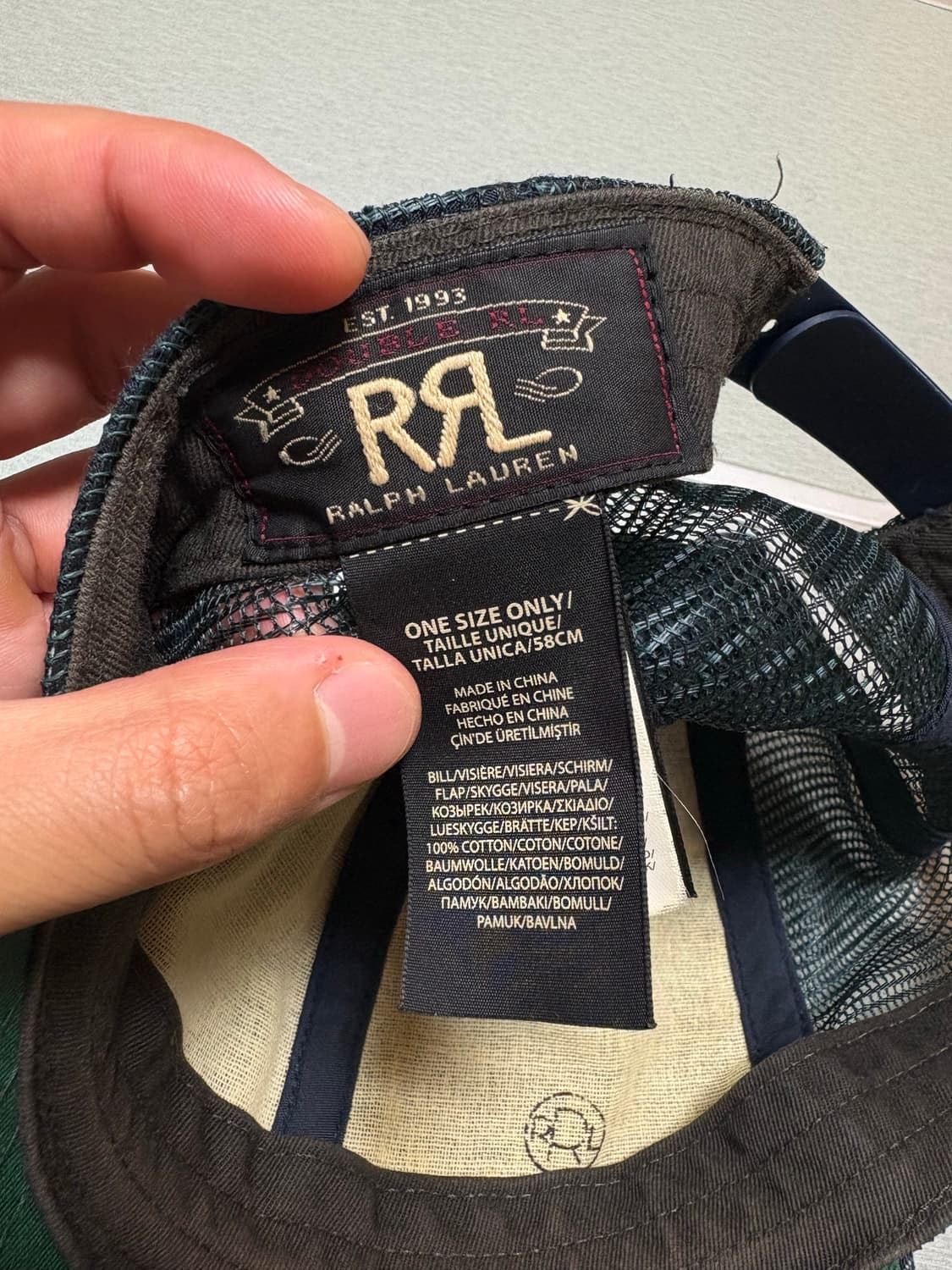 RRL 더블알엘 메쉬캡 모자 상품이미지4
