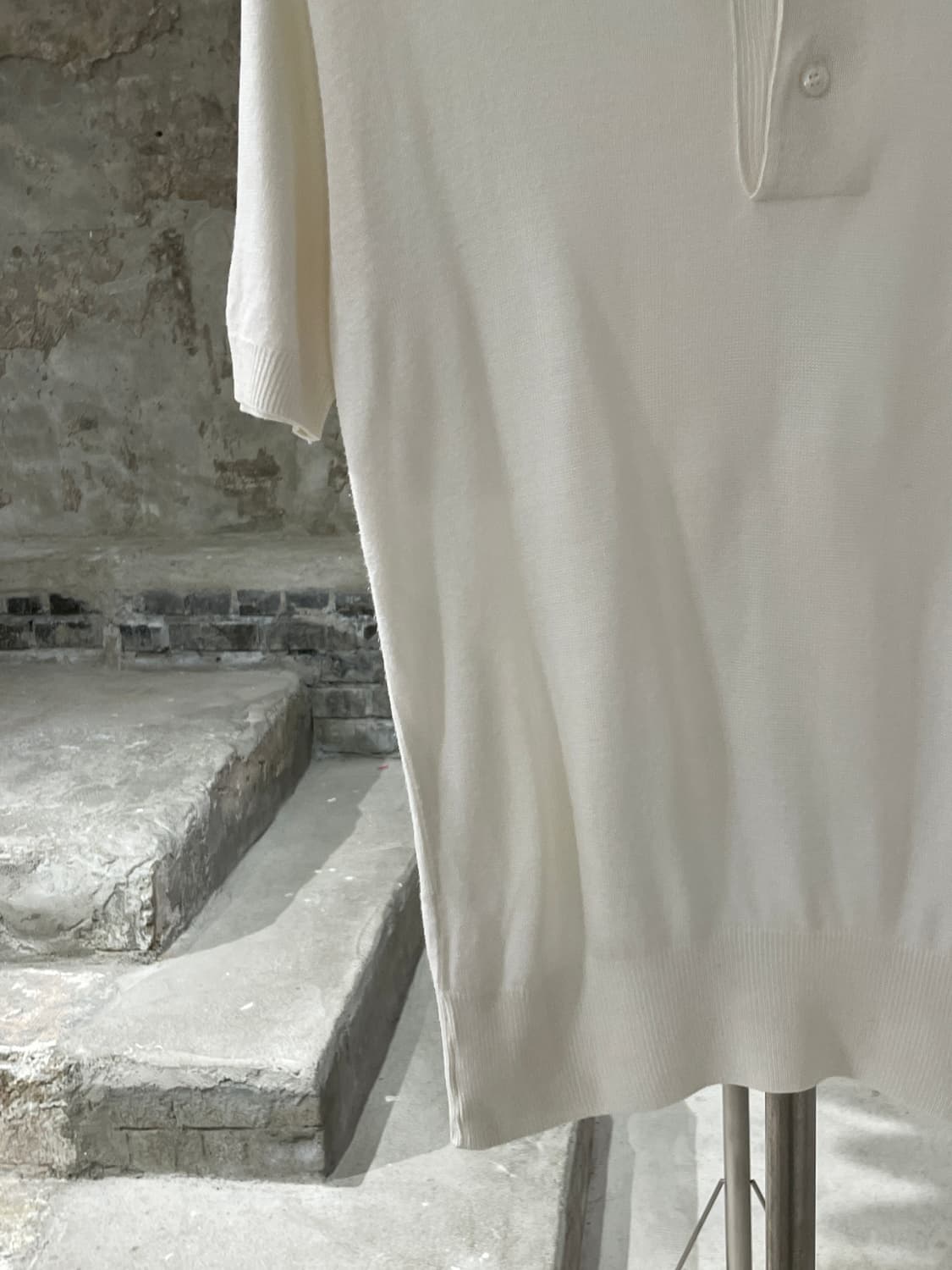 꼼데가르송 robe de chambre 아이보리 레이온 폴로 니트 상품이미지4
