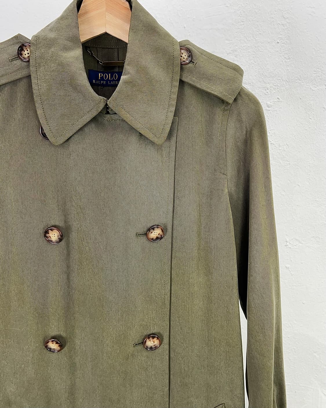 폴로 랄프로렌 올리브 그린 헤리티지 트렌치 코트 상품이미지3