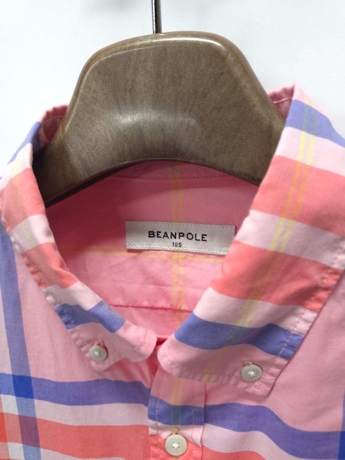 빈폴 봄여름 핑크체크 셔츠 ( 100~105) 상품이미지4