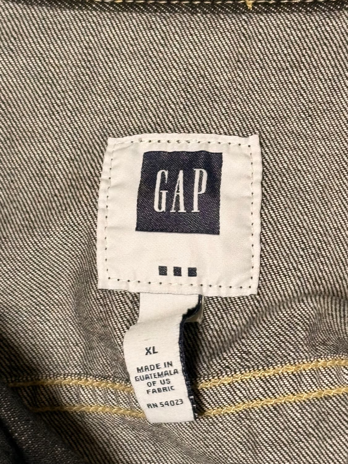 갭 블랙 데님 자켓 XL 상품이미지3