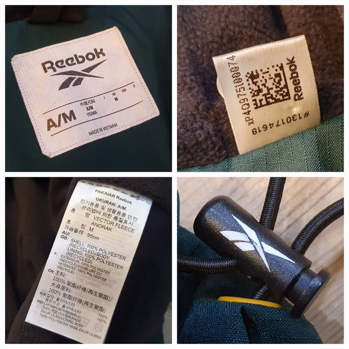 (새상품)100.리복 기모 윈드 맨투맨  상품이미지9