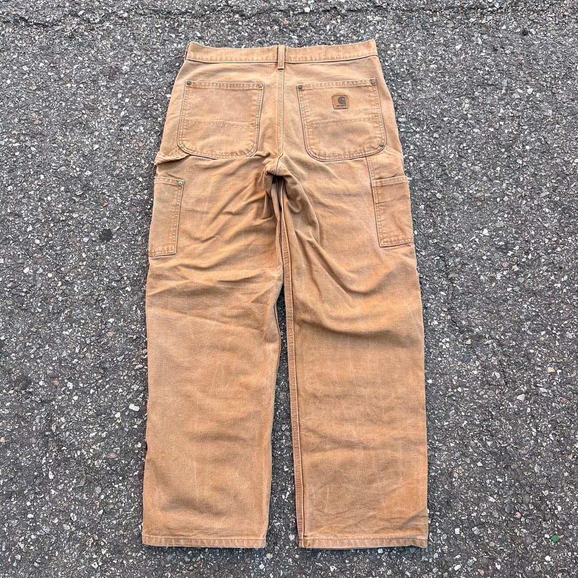00s 빈티지 칼하트 더블니 브라운 팬츠 상품이미지5