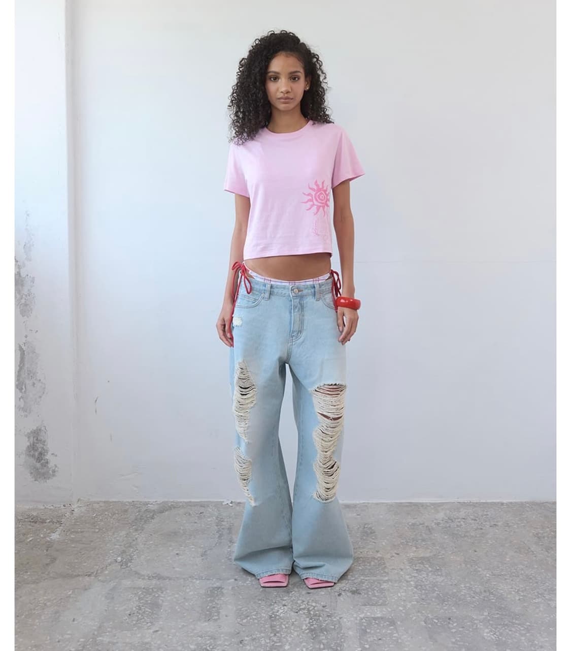 파이시스 X Geunghee Destroyed Denim Pants s 상품이미지3