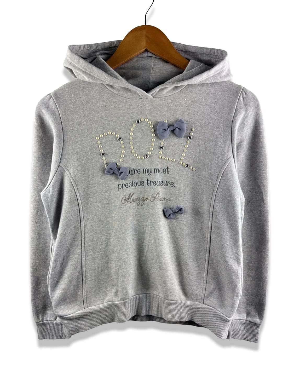 메조피아노 리본 디테일 후디2870 상품이미지1