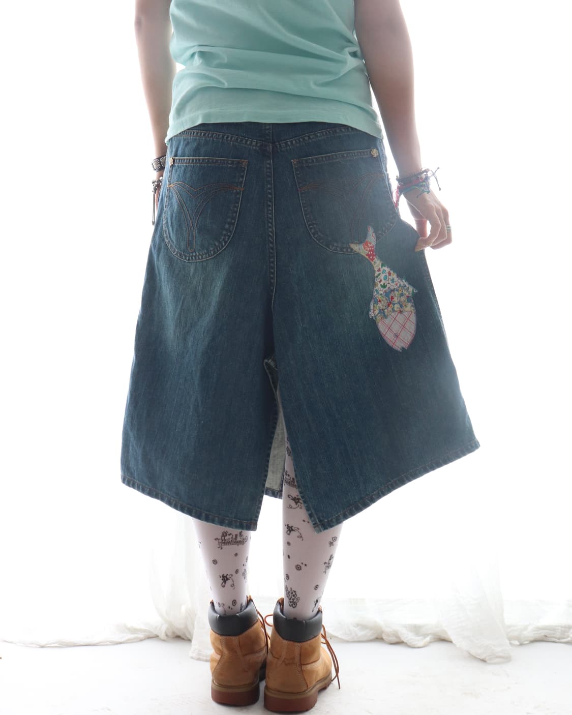 [Tsumori Chisato] Denim Patchwork Skirt 상품이미지5