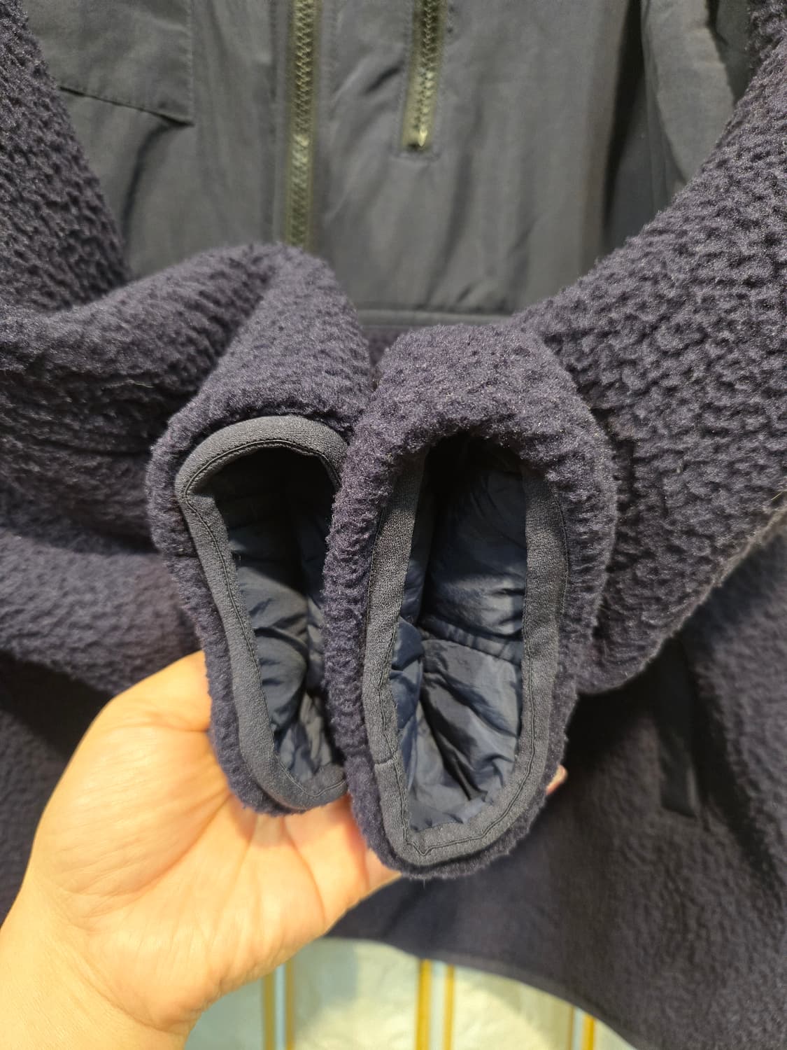 네파 남성 리버시블 양면 뽀글이 퀼팅점퍼105 상품이미지6