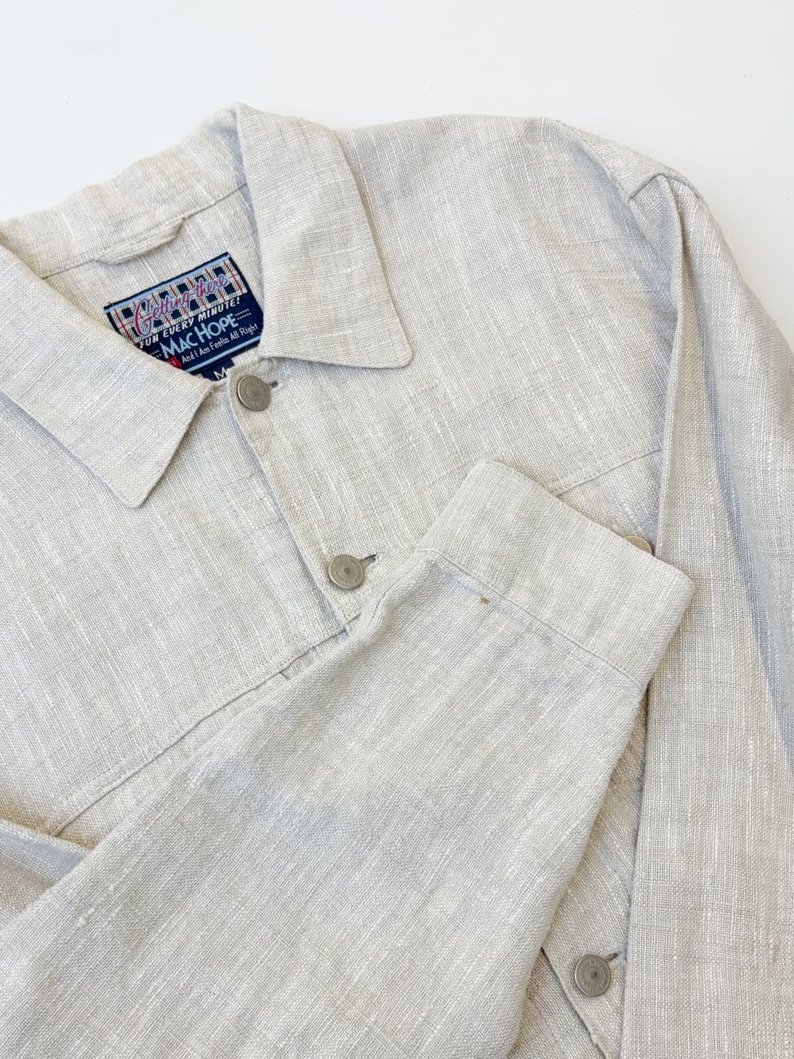 맥 호프 90s 리넨 트러커 자켓 상품이미지6