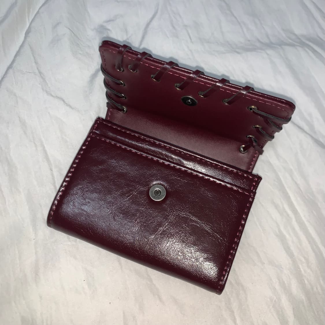 Pull & Bear leather wallet cherry 상품이미지2