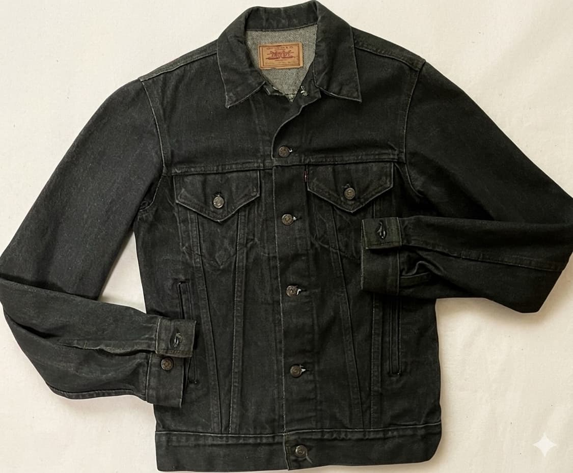 80's Levi's 71506-0259 데님자켓 블랙 36L 상품이미지1