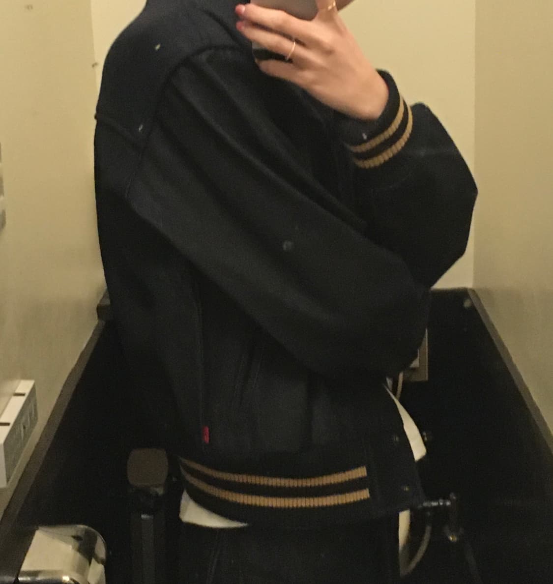 Revi Strauss(리바이스 스트라우스) 크롭 울 데님 믹스 자켓 상품이미지6