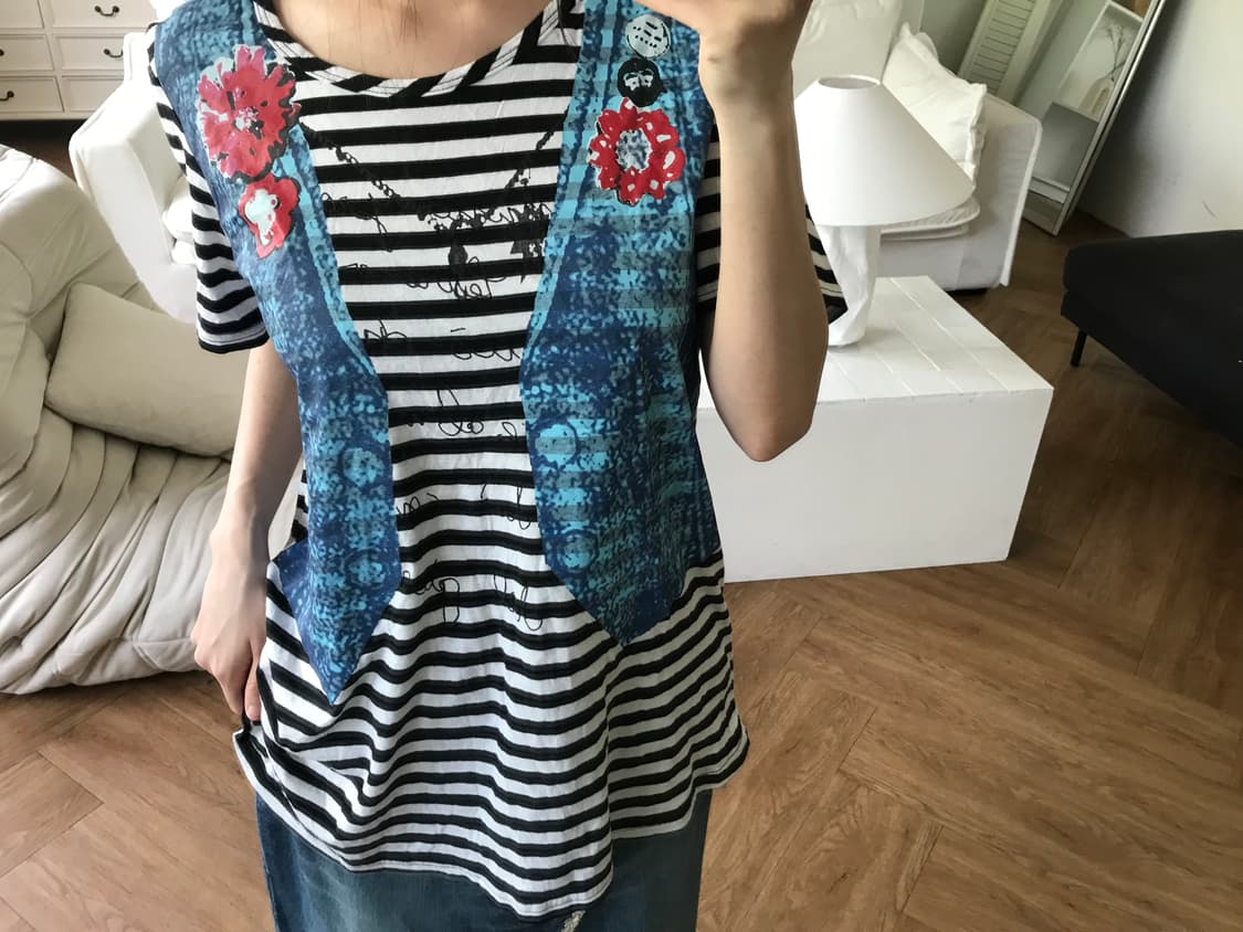 vintage printing top 상품이미지5