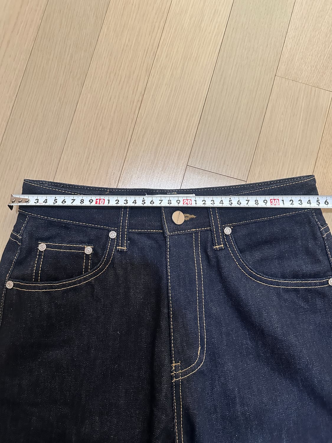 (새상품) 킨더살몬 청바지 셀비지 데님 사이즈1 상품이미지4