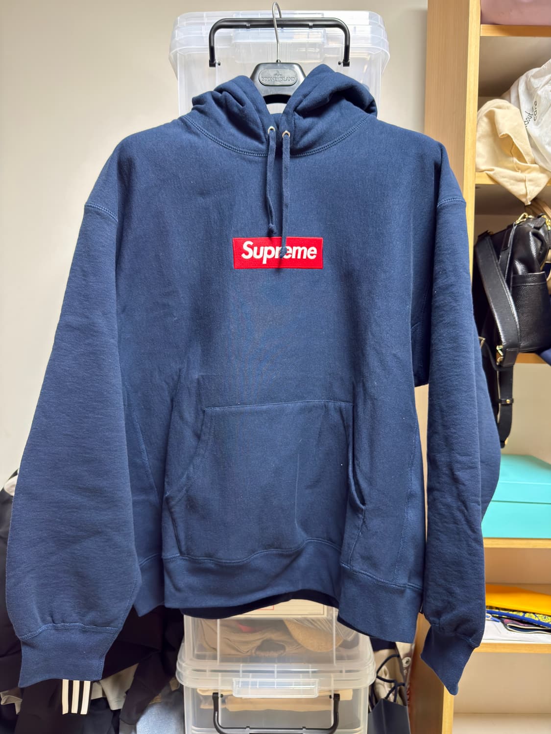 슈프림 24fw 박스로고 후드 네이비 XL 상품이미지1