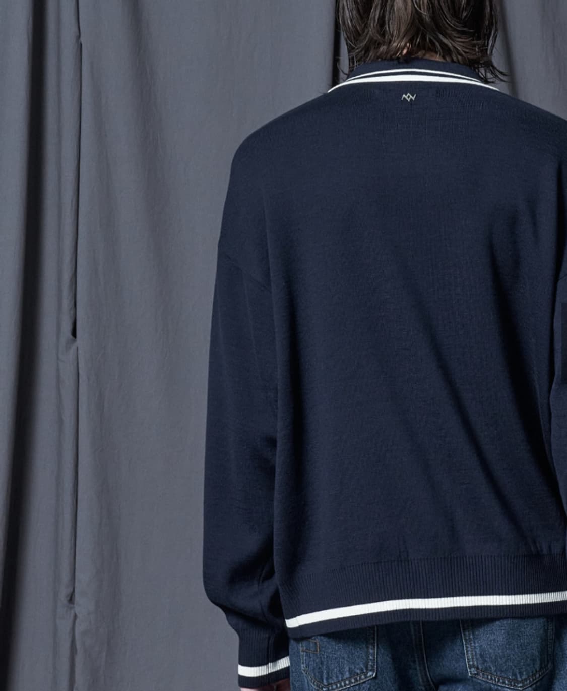 [L] 송지오 옴므 지제로 팬서 가디건 긴팔 니트 티셔츠 상품이미지5