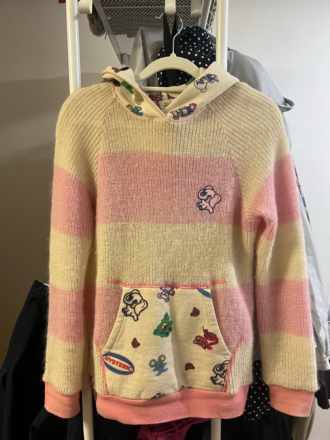 히스테릭 글래머 후드 니트 상품이미지1