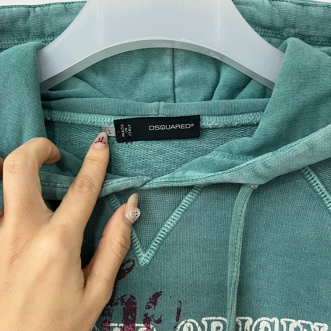 디스퀘어드2 피그먼트 후드티 상품이미지5