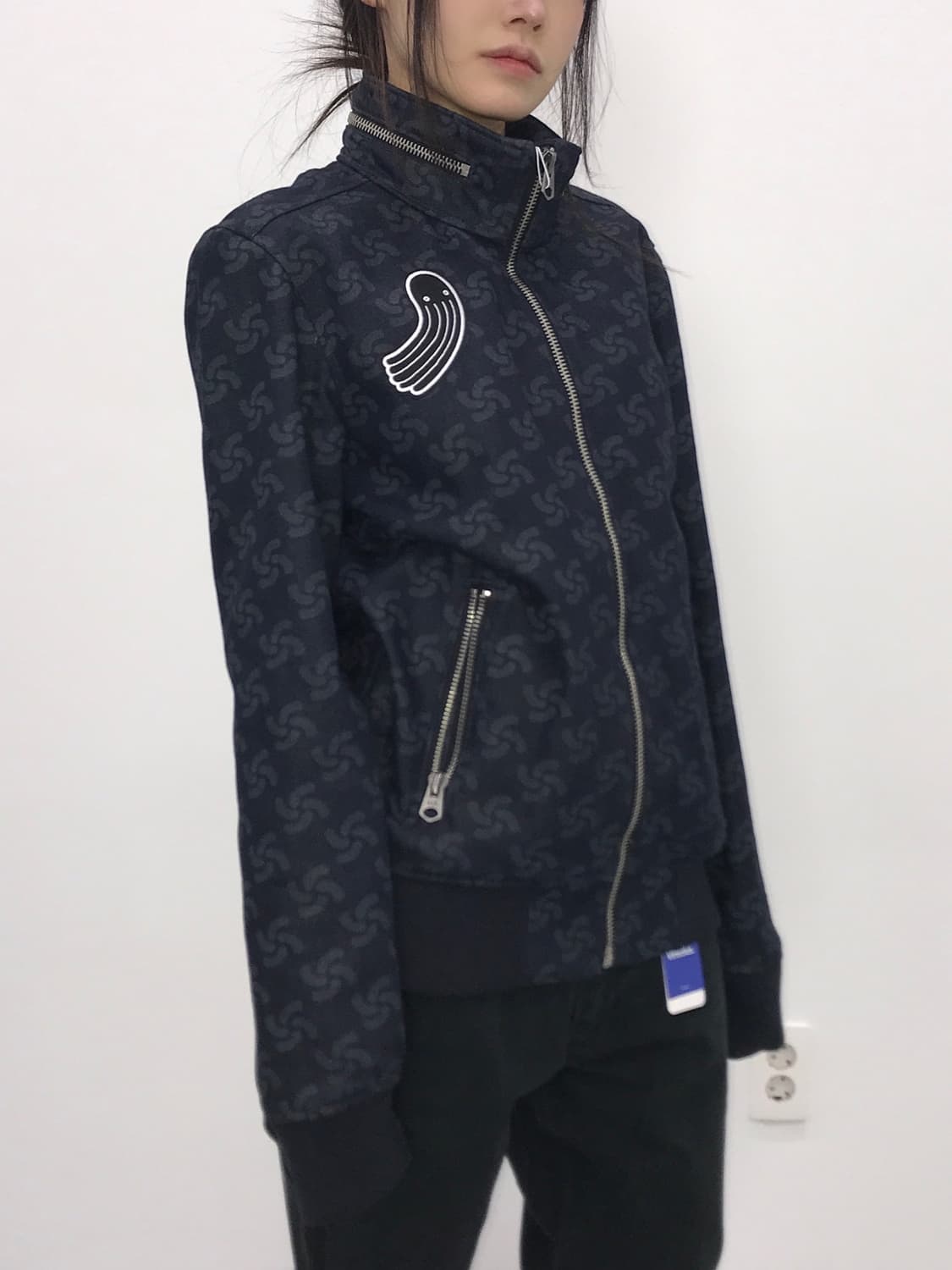 지스타 로고 흑청 데님자켓 상품이미지3