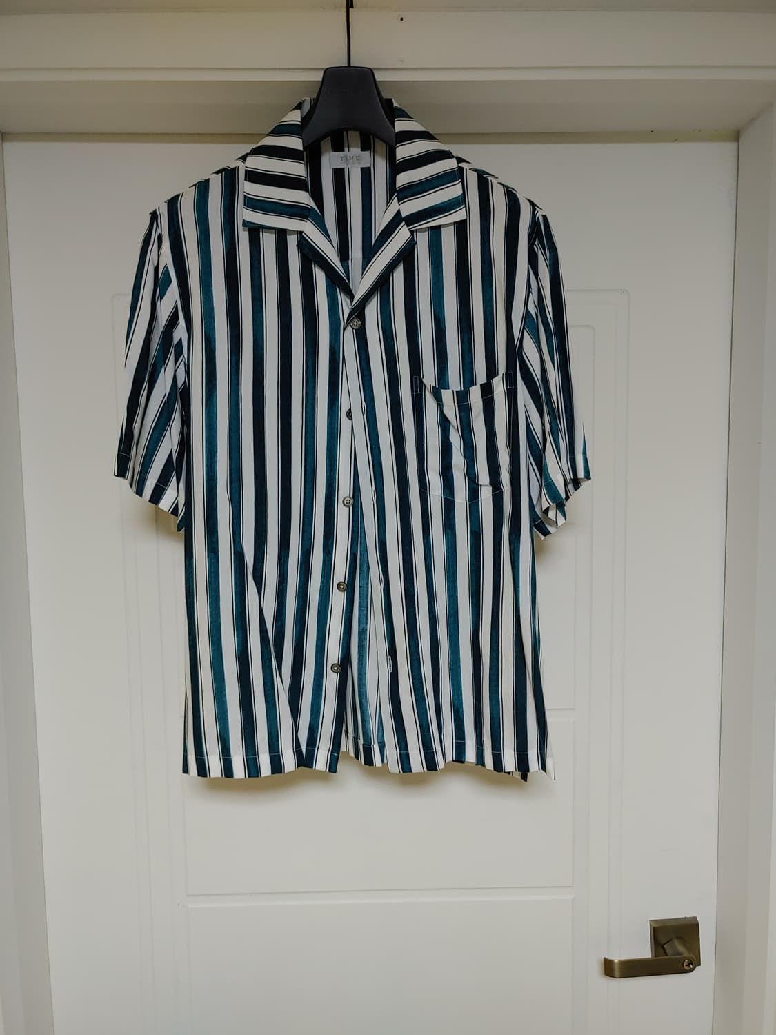 타임옴므 스트라이프 워싱 셔츠 팝니다 상품이미지1