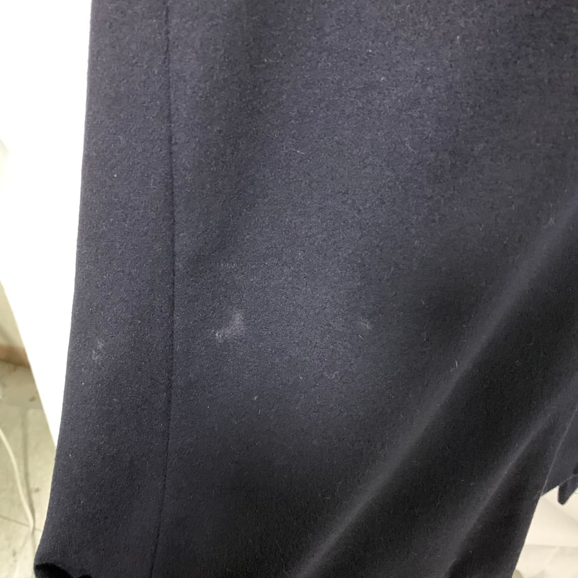 빈티지 캐시미어 100% 네이비 더블 버튼 롱 피코트 남녀공용 상품이미지5