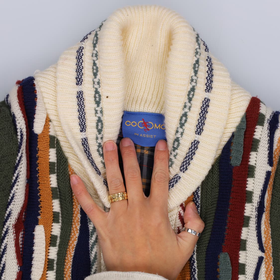 L정도 코코모 빈티지케이블 니트집업 0220H1 상품이미지3